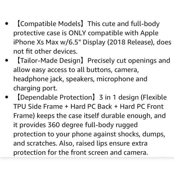 iPhone XS Max Black Floral Case - Picture 10 of 16